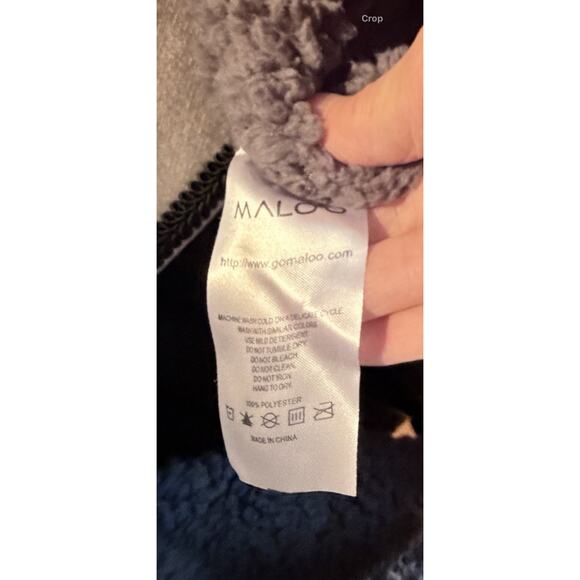 Malo’o Swim Parka Dry Coat Unisex XL Blue Full-Zip Hooded Fleece Lined Long - Picture 10 of 11